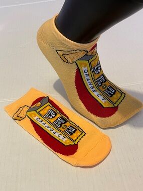 Pez Orange CT Graphic Ankle Socks - Bright Orange